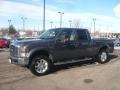 2008 Dark Shadow Grey Metallic Ford F250 Super Duty Lariat Crew Cab 4x4  photo #2