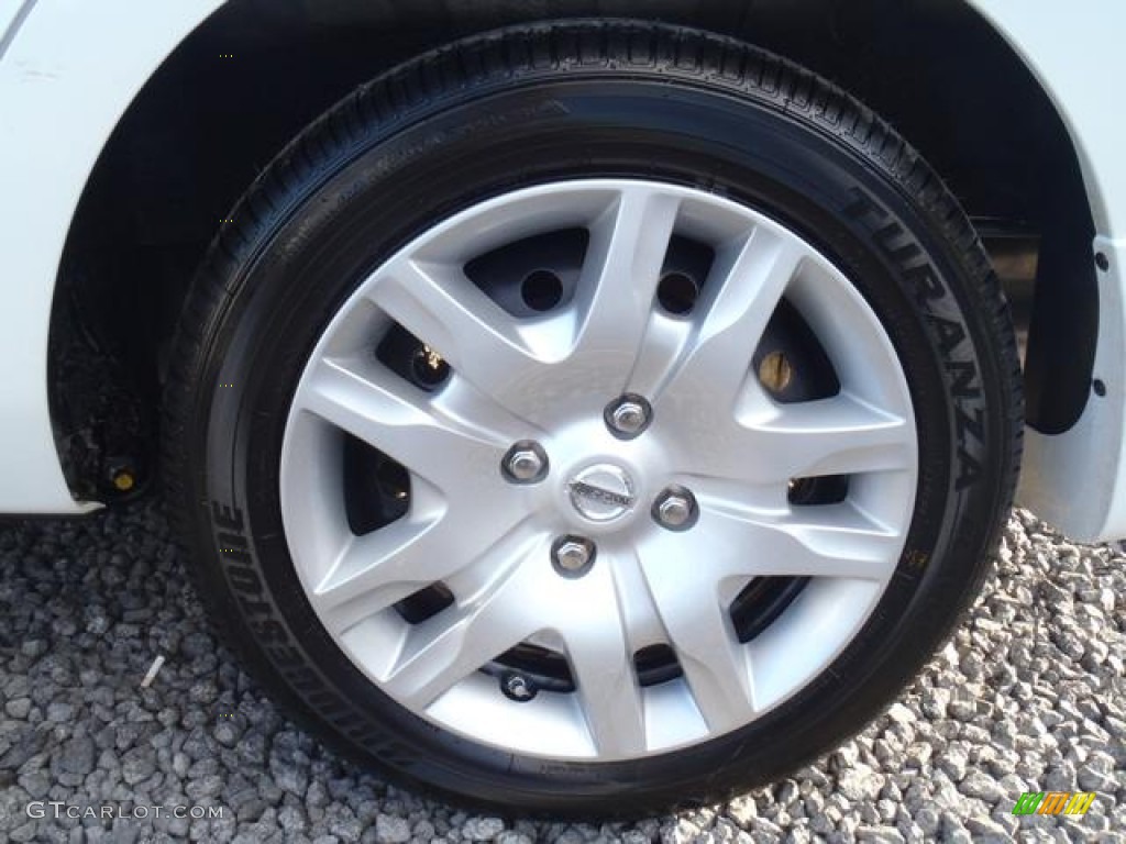 2012 Sentra 2.0 S - Aspen White / Charcoal photo #13