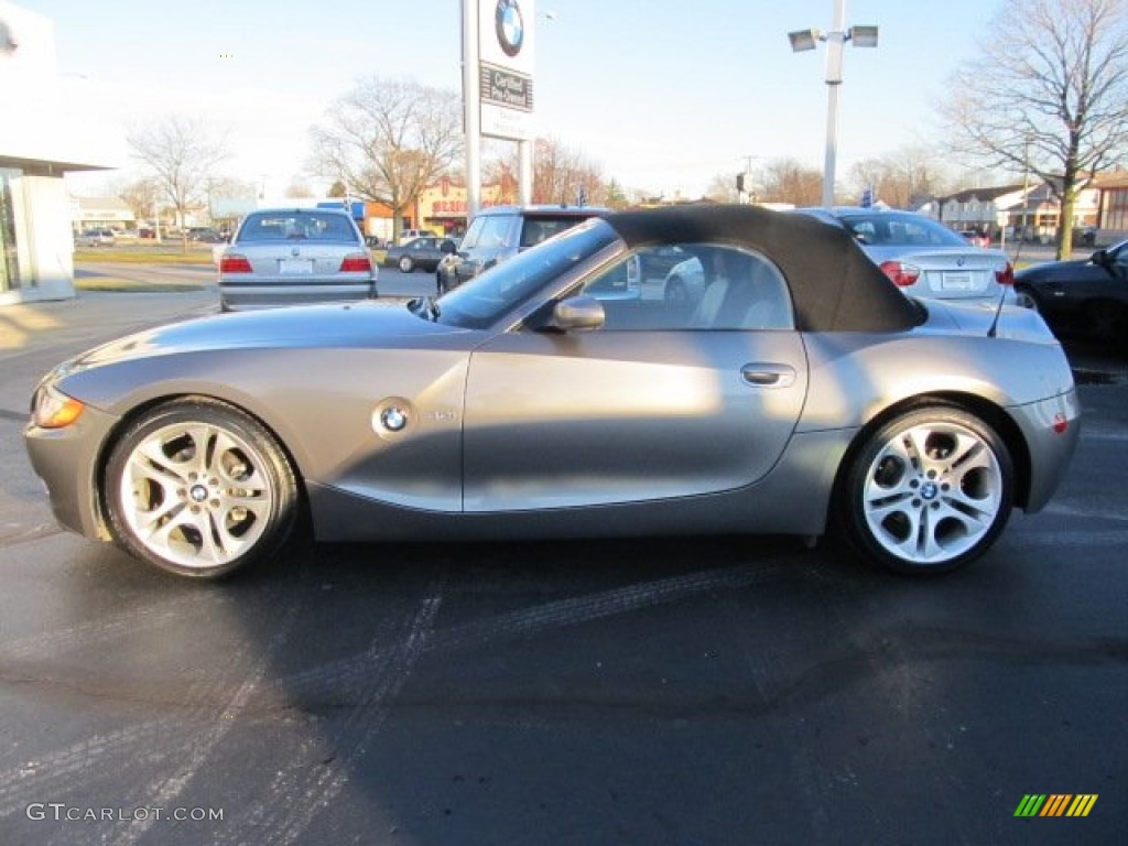 2003 Z4 3.0i Roadster - Sterling Grey Metallic / Black photo #2