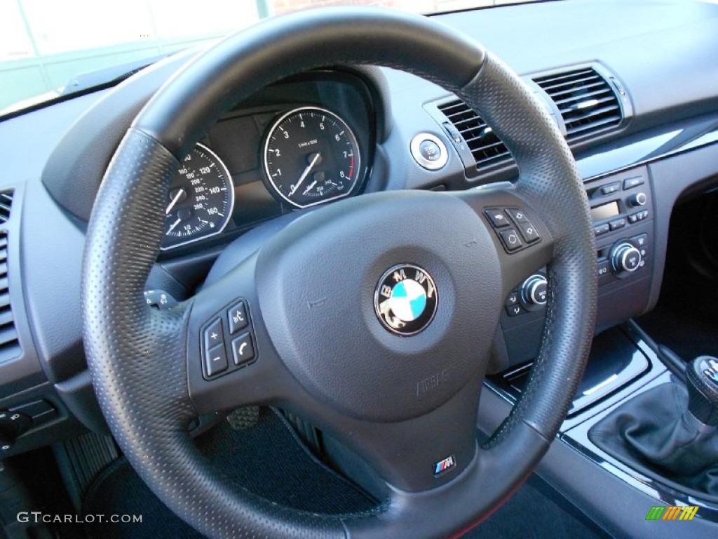 2008 1 Series 135i Coupe - Sparkling Graphite Metallic / Coral Red photo #10