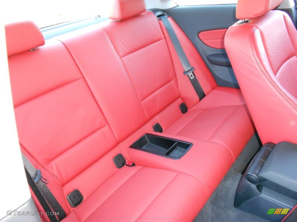 Coral Red Interior 2008 BMW 1 Series 135i Coupe Photo #58838649