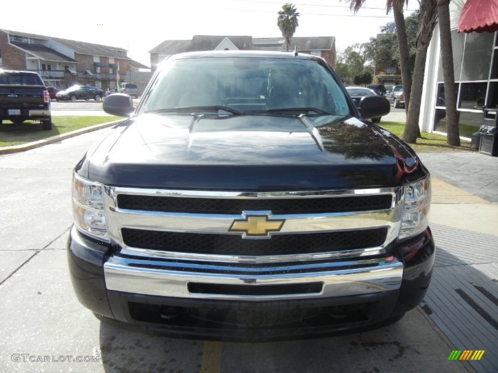 2009 Silverado 1500 LT Extended Cab - Black Granite Metallic / Light Titanium photo #2