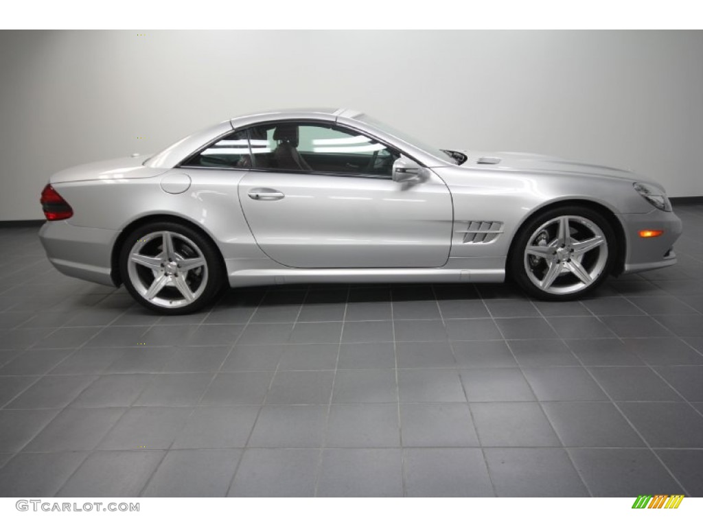 Silver Arrow Silver Metallic 2009 Mercedes-Benz SL 550 Silver Arrow Edition Roadster Exterior Photo #58839299