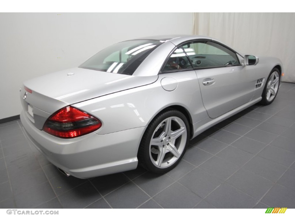 Silver Arrow Silver Metallic 2009 Mercedes-Benz SL 550 Silver Arrow Edition Roadster Exterior Photo #58839311