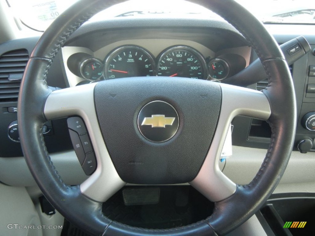 2009 Silverado 1500 LT Extended Cab - Black Granite Metallic / Light Titanium photo #13
