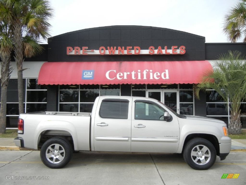 2008 Sierra 1500 Denali Crew Cab - Silver Birch Metallic / Ebony photo #1