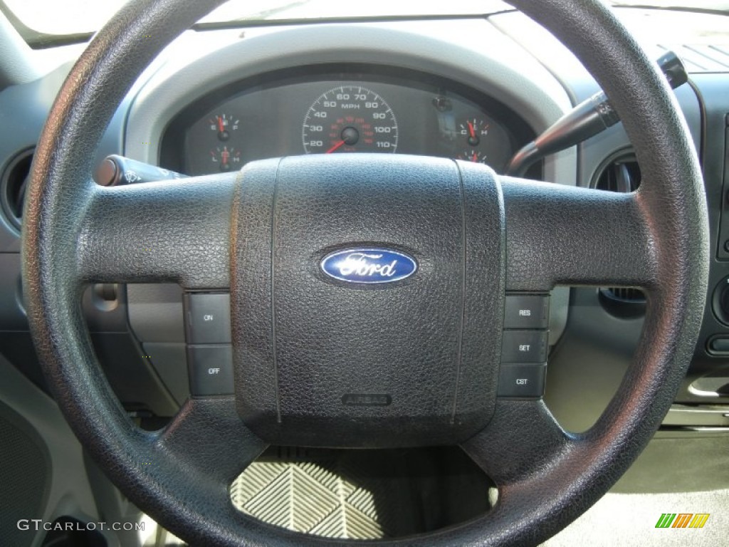 2006 F150 STX Regular Cab - Dark Shadow Grey Metallic / Medium Flint photo #12