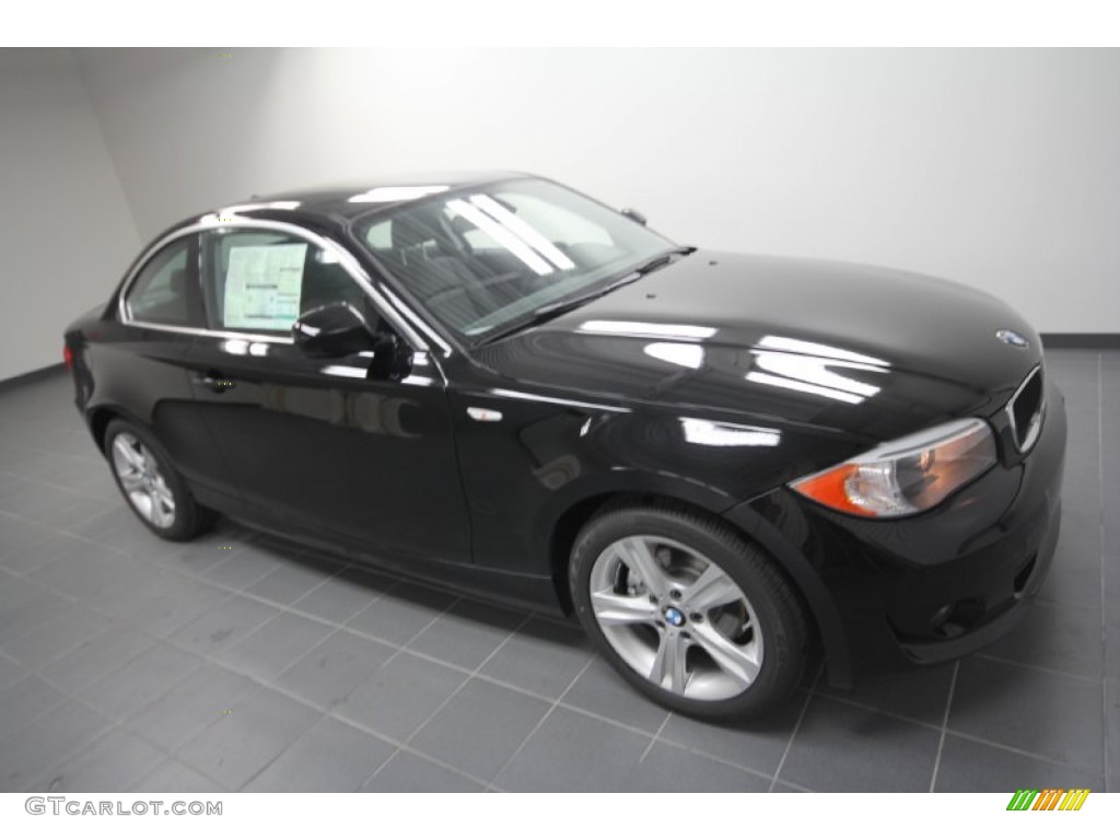 2012 1 Series 128i Coupe - Jet Black / Black photo #4