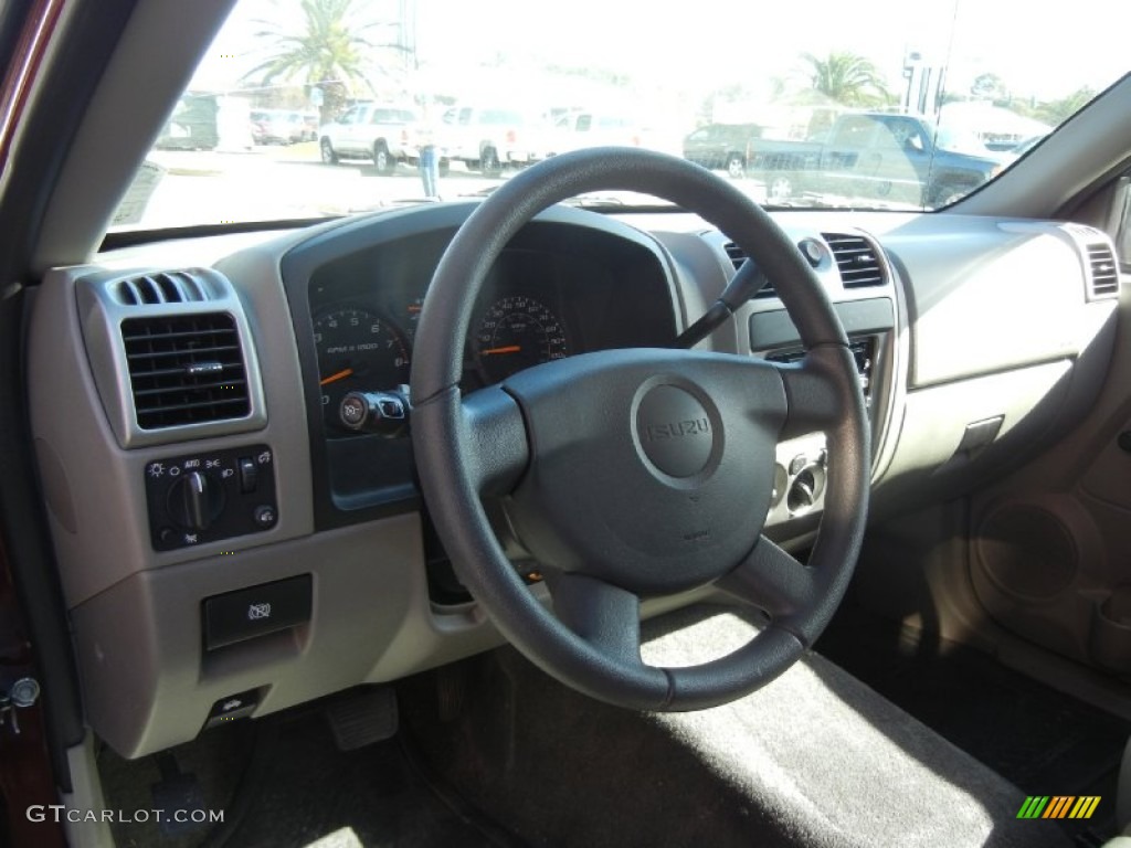 2008 Isuzu i-Series Truck i-290 S Extended Cab Medium Pewter Steering Wheel Photo #58840617