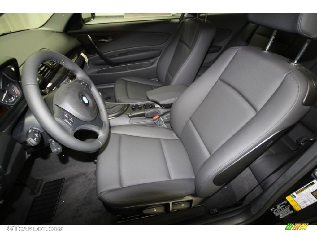 2012 1 Series 128i Coupe - Jet Black / Black photo #10
