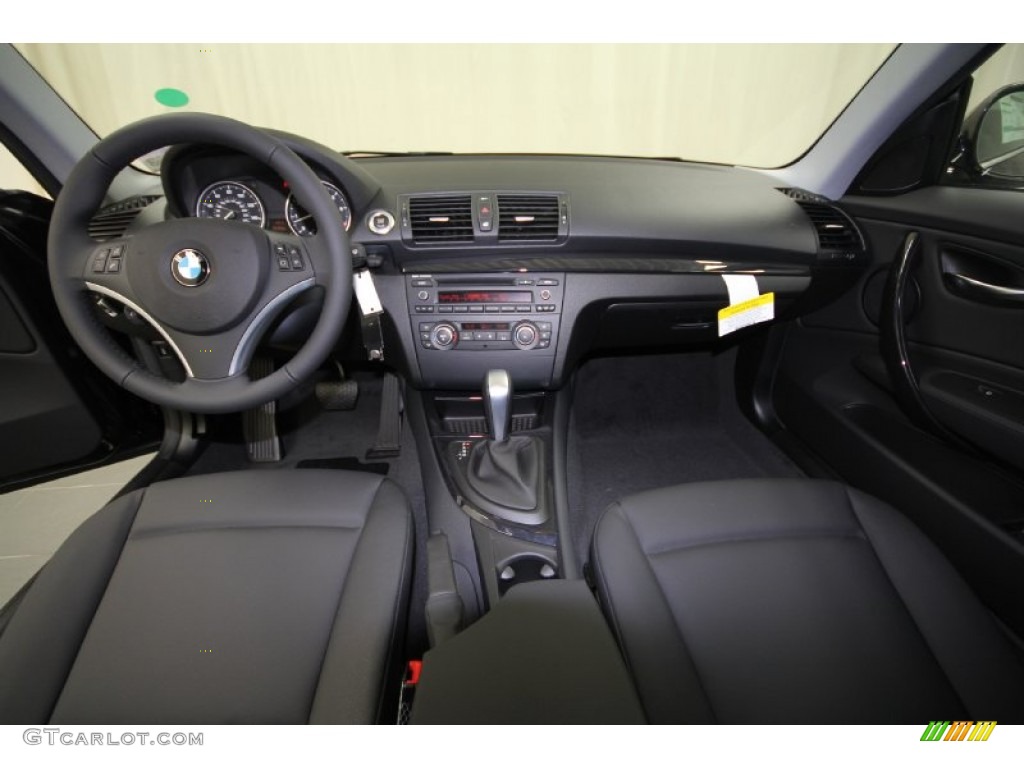 2012 1 Series 128i Coupe - Jet Black / Black photo #20