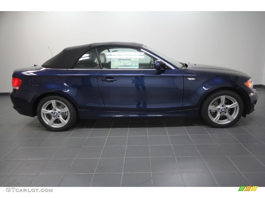 2012 1 Series 128i Convertible - Deep Sea Blue Metallic / Oyster photo #4