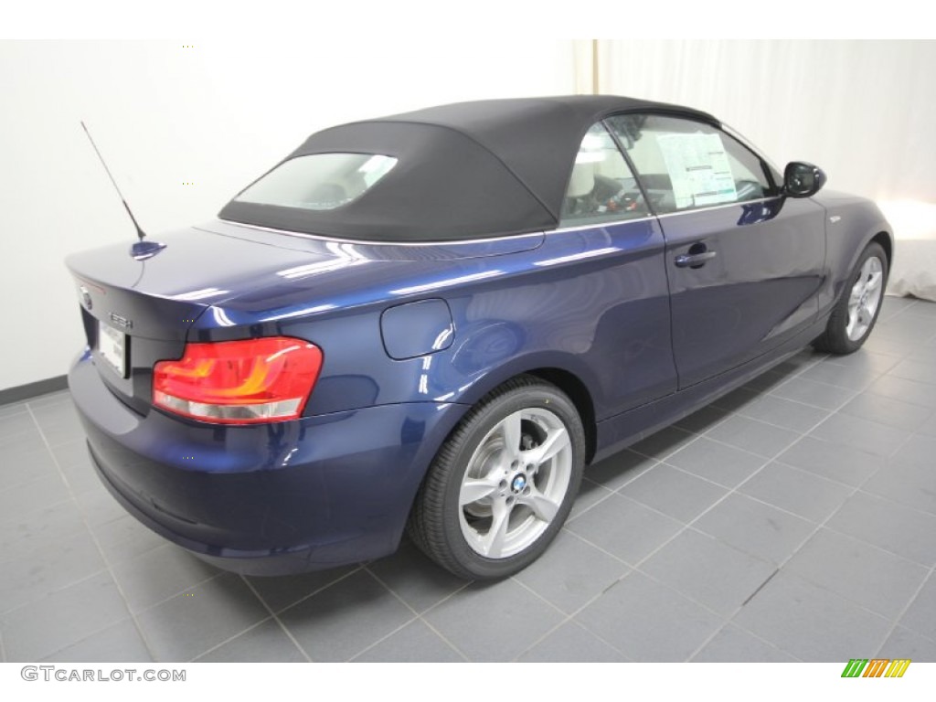 2012 1 Series 128i Convertible - Deep Sea Blue Metallic / Oyster photo #7