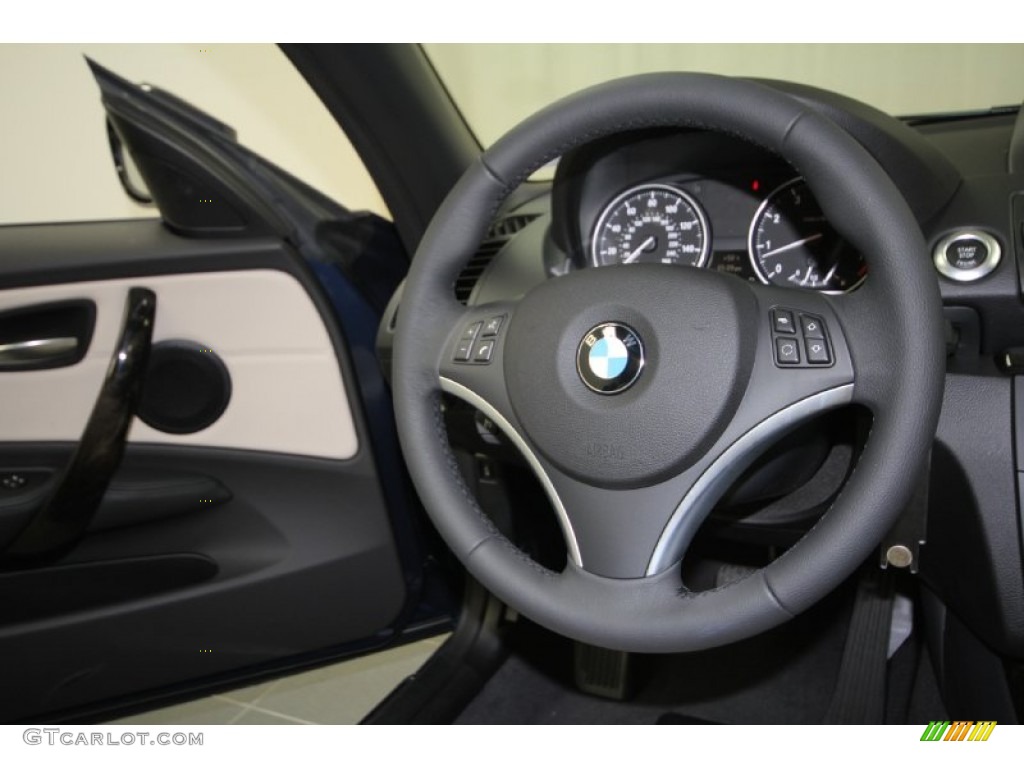 2012 1 Series 128i Convertible - Deep Sea Blue Metallic / Oyster photo #24