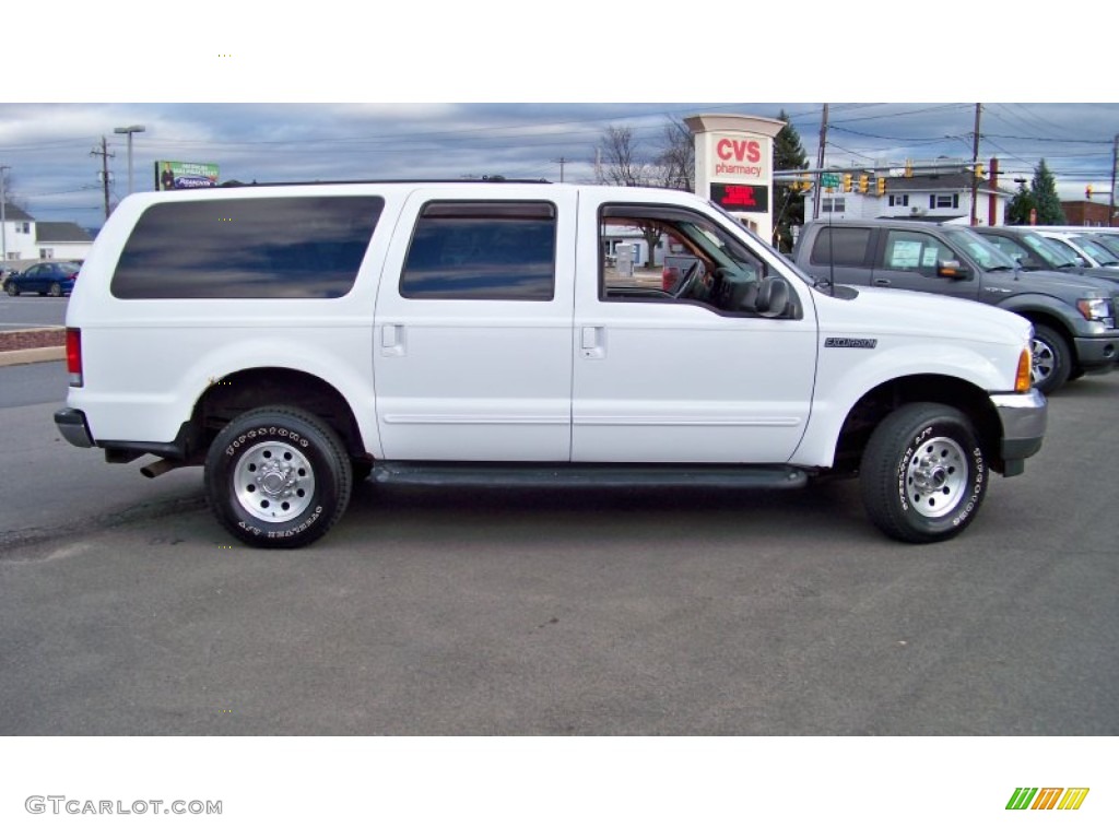 2000 Excursion XLT 4x4 - Oxford White / Medium Graphite photo #4