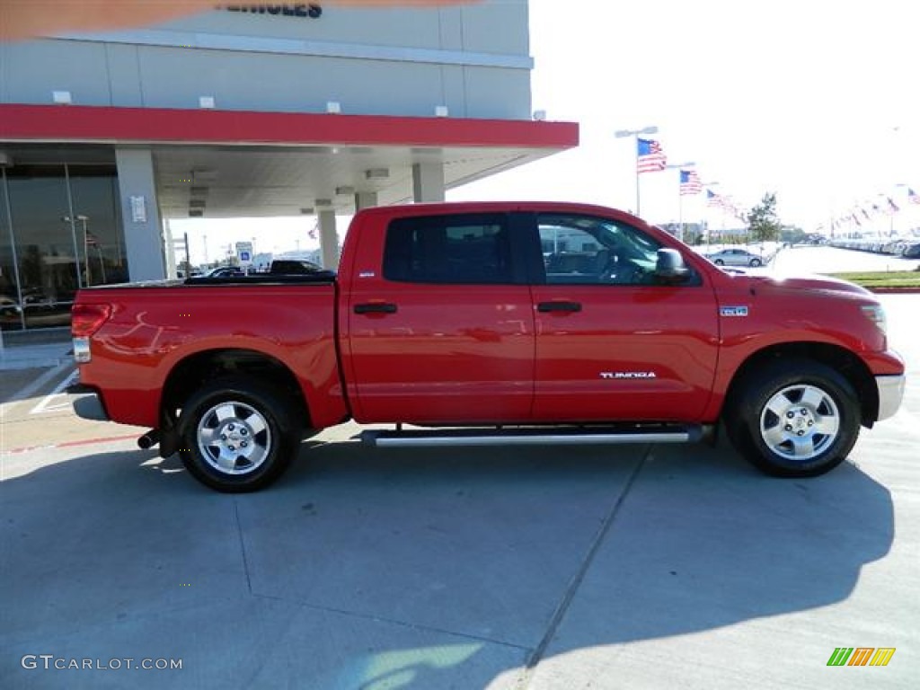 2008 Tundra SR5 CrewMax - Radiant Red / Black photo #2