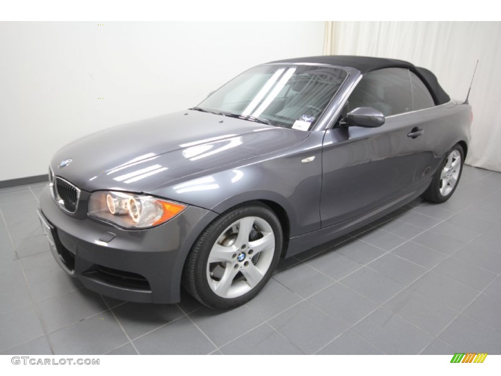 2008 1 Series 135i Convertible - Sparkling Graphite Metallic / Grey photo #4