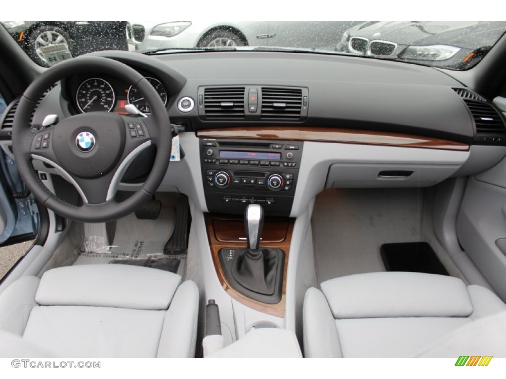 2009 BMW 1 Series 128i Convertible Taupe Dashboard Photo #58844305