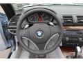 Taupe 2009 BMW 1 Series 128i Convertible Steering Wheel