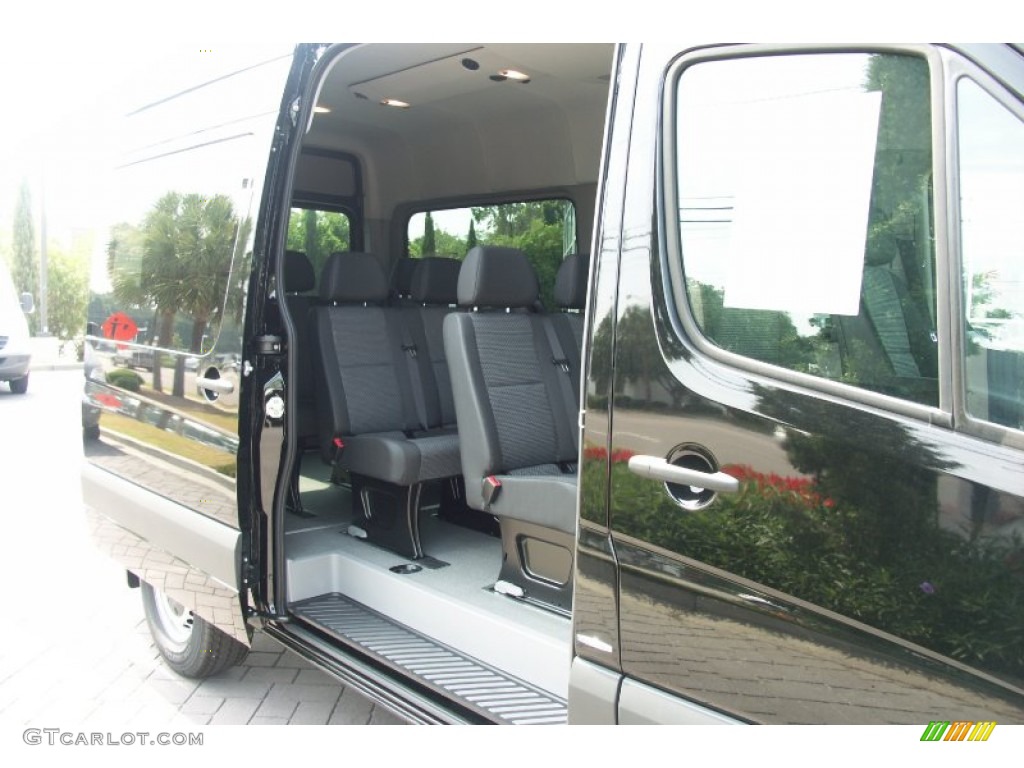 Black Interior 2011 Mercedes-Benz Sprinter 2500 High Roof Passenger Van Photo #58844590