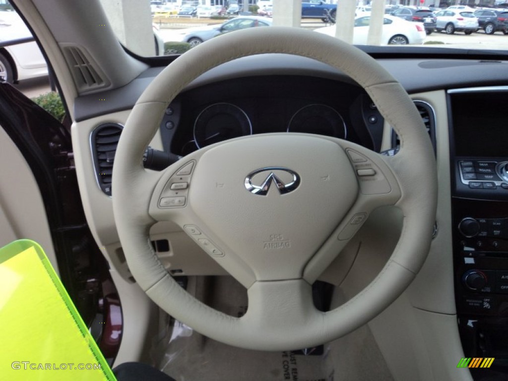 2012 Infiniti EX 35 Journey Wheat Steering Wheel Photo #58844971