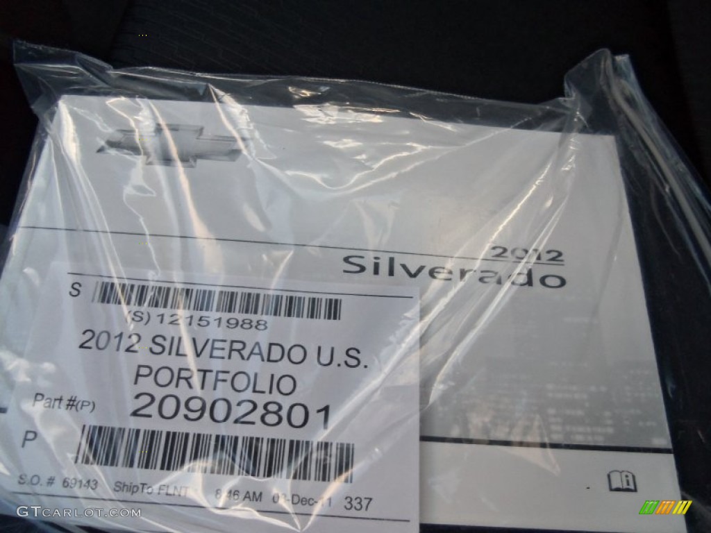2012 Chevrolet Silverado 3500HD WT Regular Cab 4x4 Chassis Books/Manuals Photo #58846211