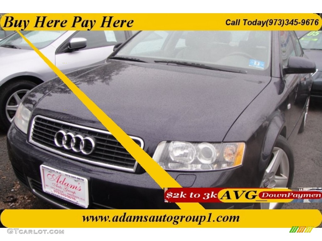 2003 A4 1.8T Sedan - Ming Blue Pearl Effect / Platinum photo #1