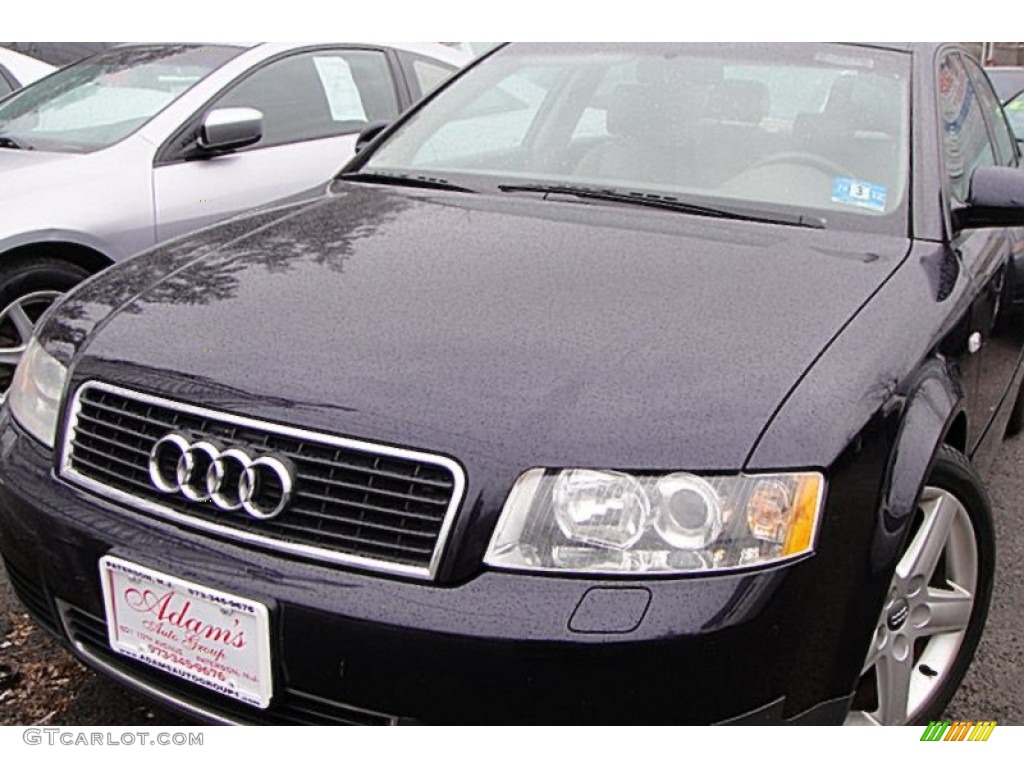 2003 A4 1.8T Sedan - Ming Blue Pearl Effect / Platinum photo #2