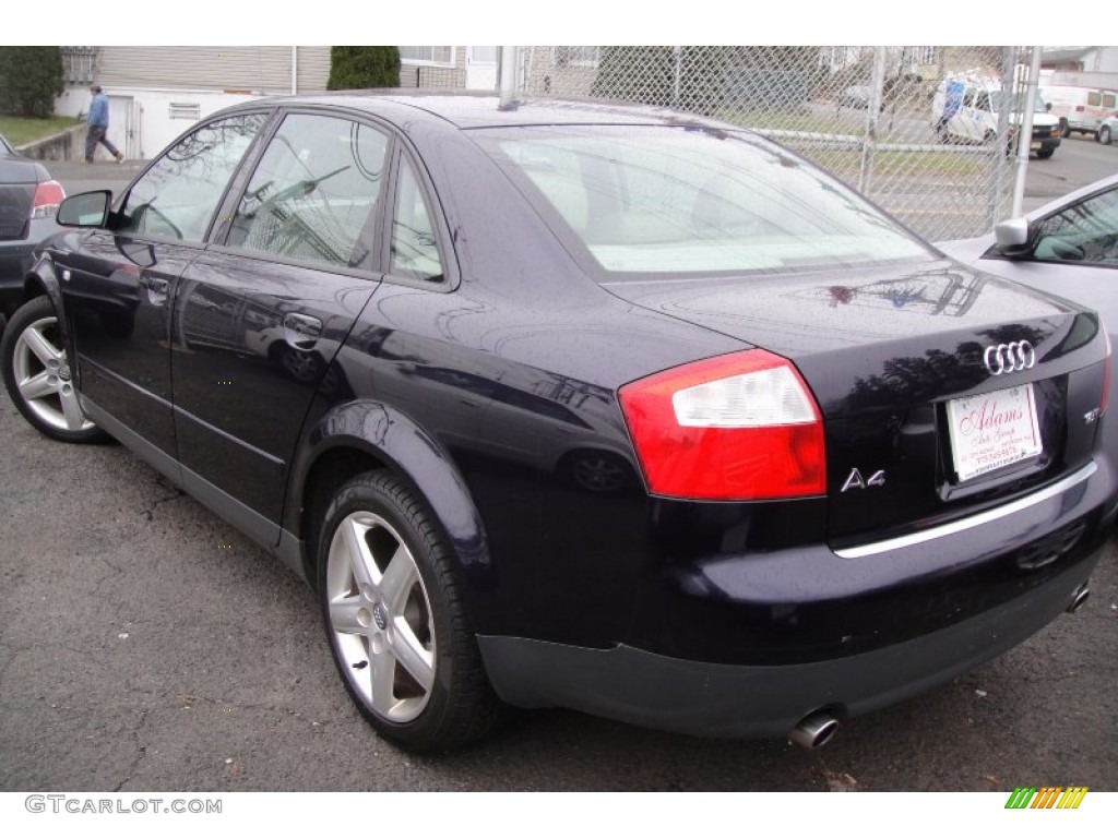 2003 A4 1.8T Sedan - Ming Blue Pearl Effect / Platinum photo #5