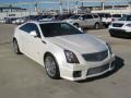 White Diamond Tricoat 2012 Cadillac CTS -V Coupe Exterior