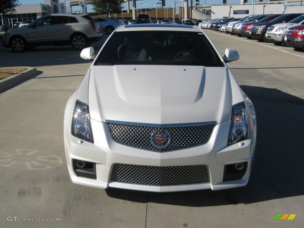 White Diamond Tricoat 2012 Cadillac CTS -V Coupe Exterior Photo #58847897