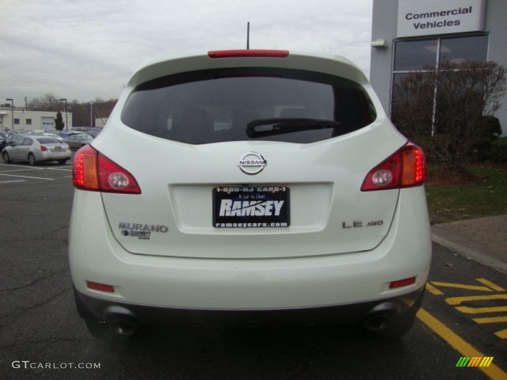 2009 Murano LE AWD - Glacier Pearl / Beige photo #5