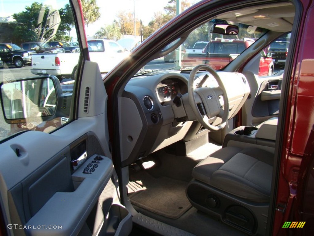 2006 F150 XLT SuperCrew - Dark Toreador Red Metallic / Medium/Dark Flint photo #9