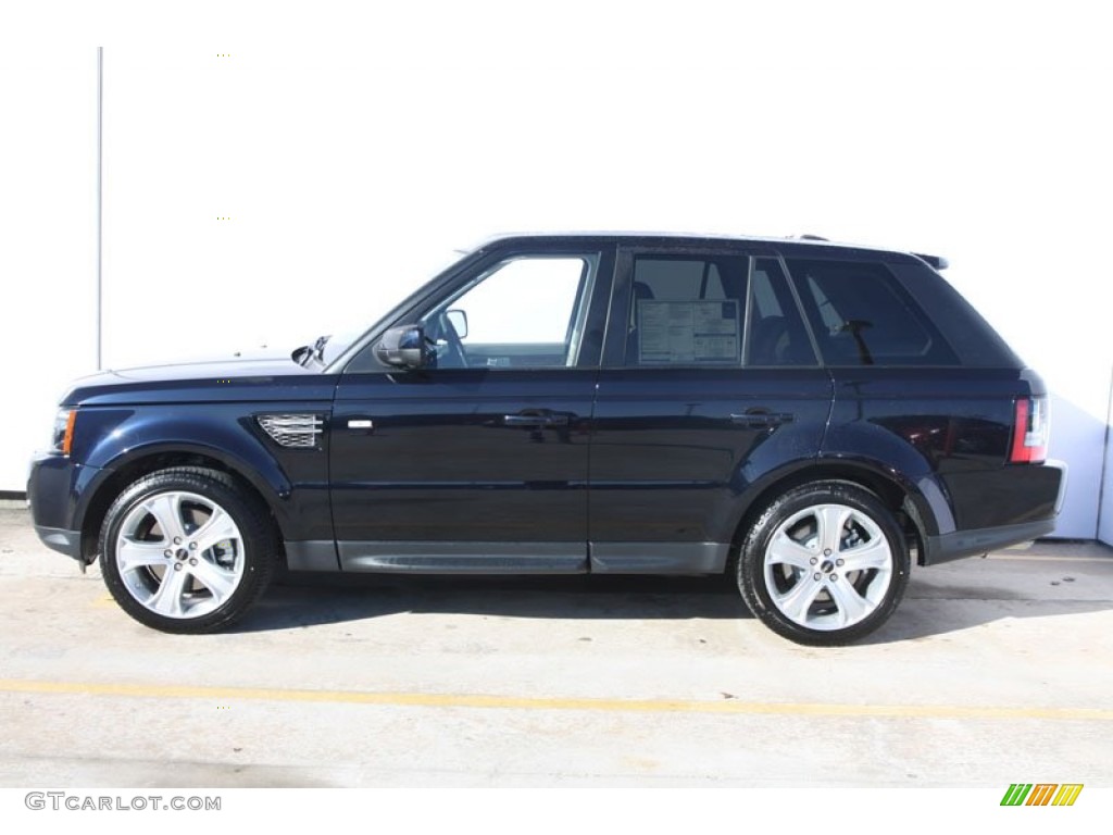 2012 Range Rover Sport HSE LUX - Buckingham Blue Metallic / Almond/Nutmeg photo #11