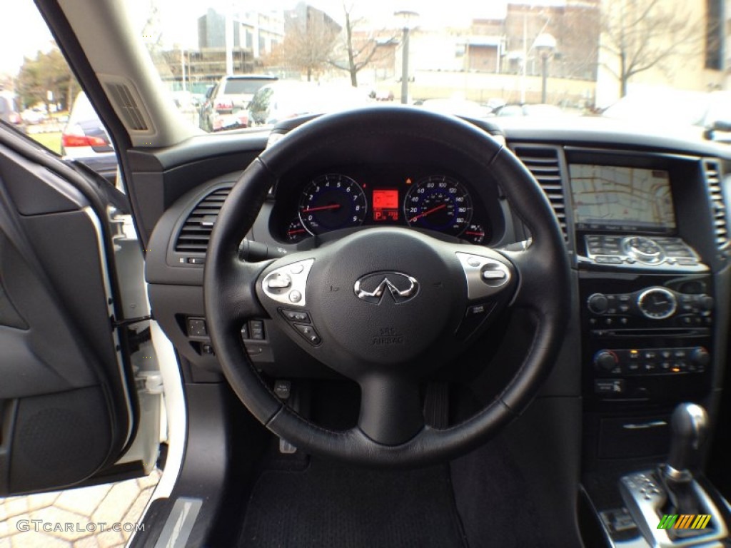 2011 Infiniti FX 35 AWD Graphite Steering Wheel Photo #58851667