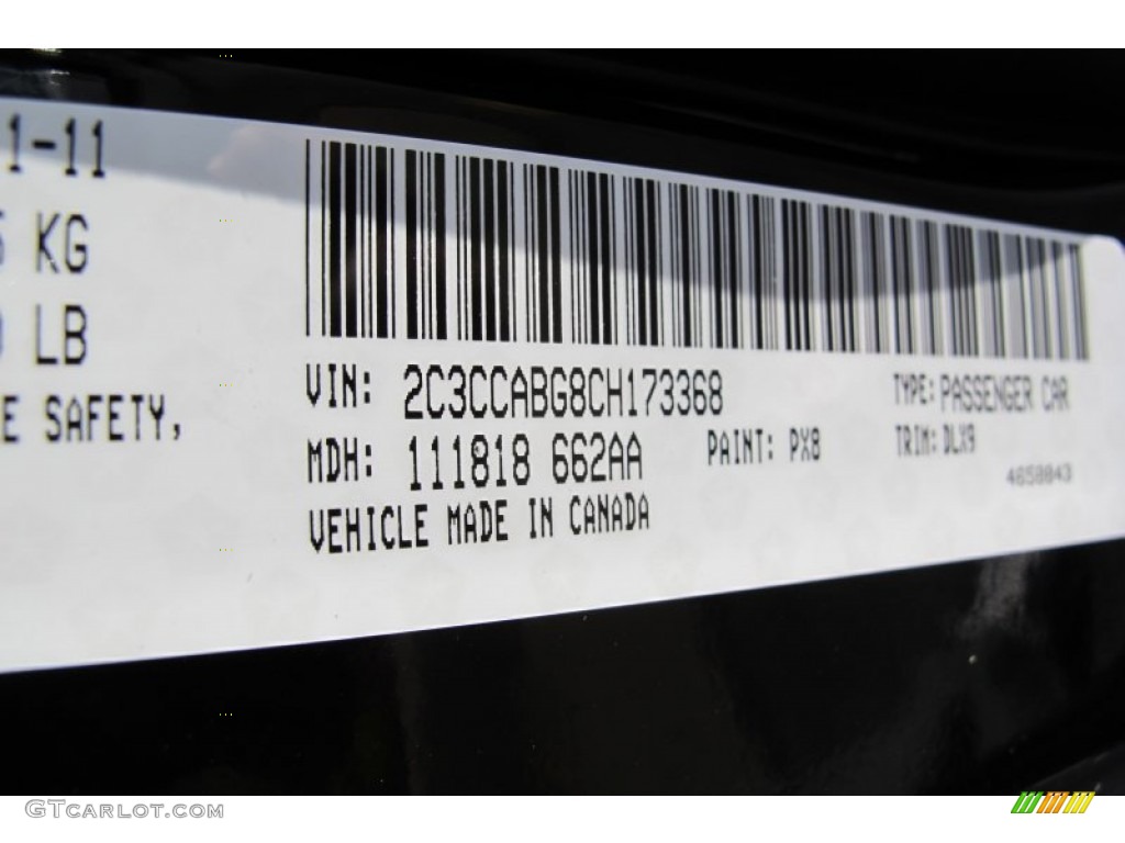 2012 300 Color Code PX8 for Gloss Black Photo #58853425