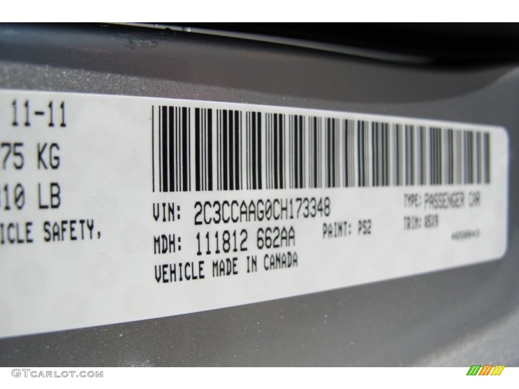2012 300 Color Code PS2 for Bright Silver Metallic Photo #58853731