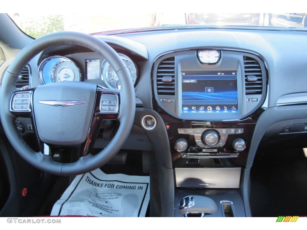 2012 Chrysler 300 S V6 Black/Radar Red Dashboard Photo #58853824