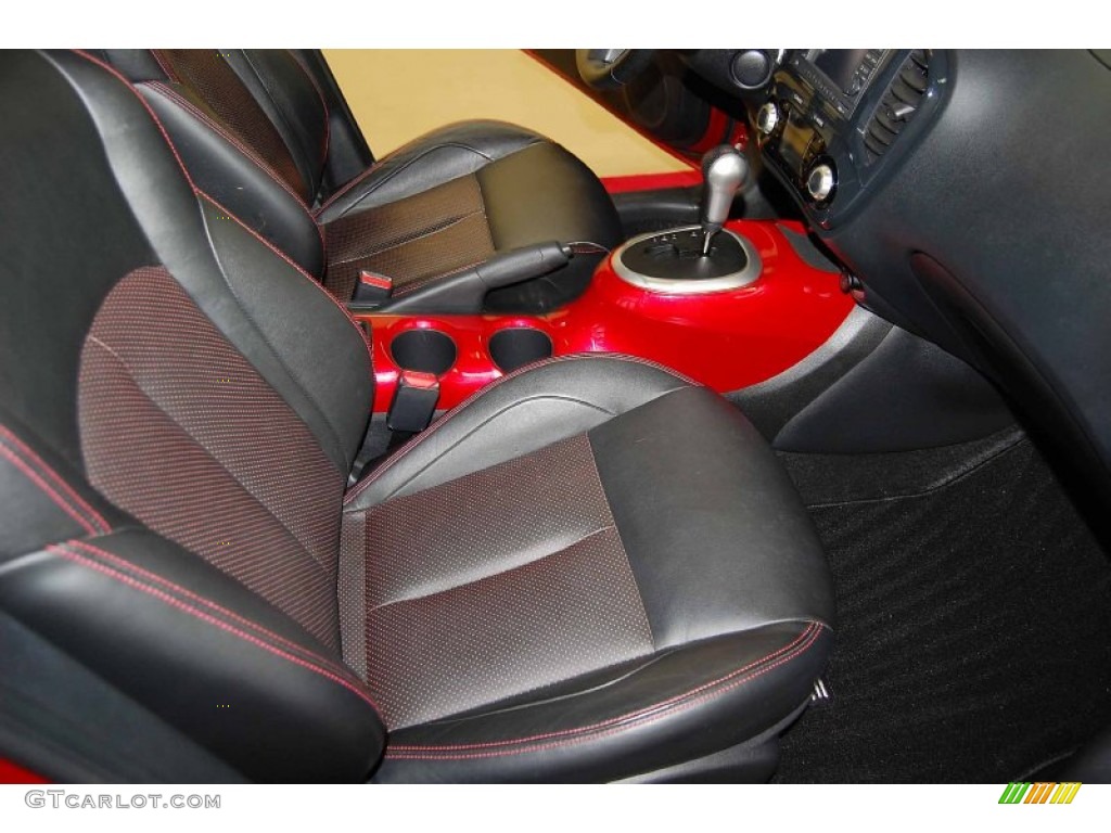 Black/Red w/Red Trim Interior 2011 Nissan Juke SL Photo #58856132