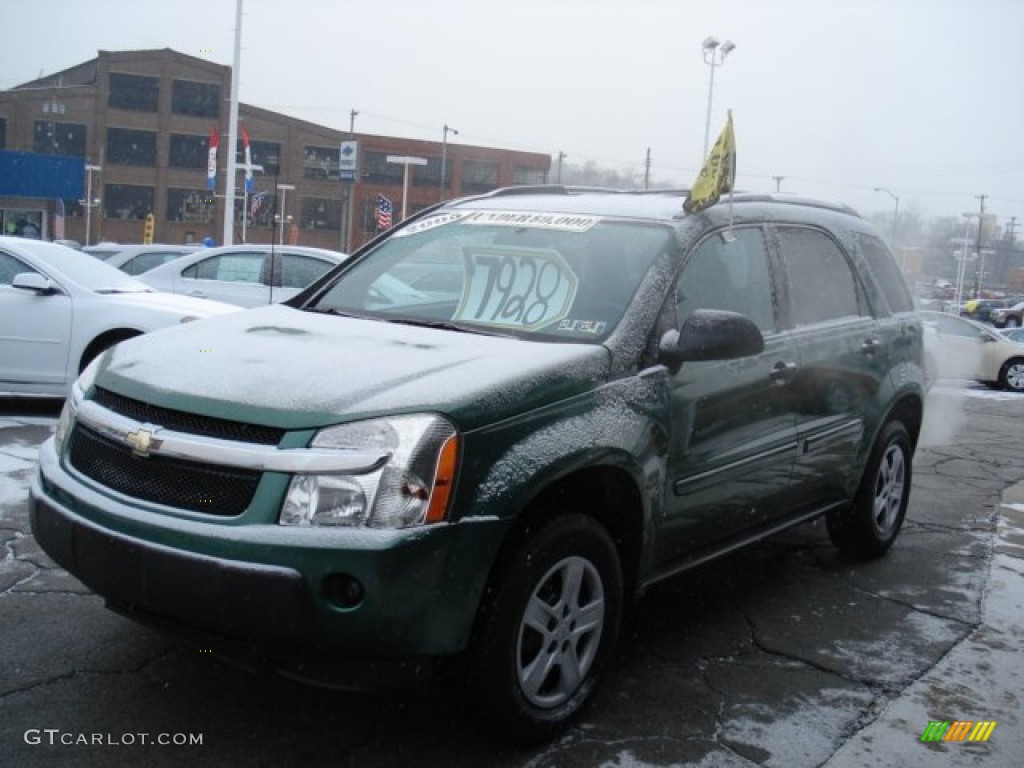 2005 Equinox LS - Meander Green Metallic / Light Gray photo #4