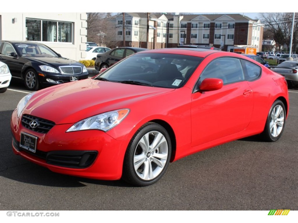 2010 Genesis Coupe 2.0T Premium - Tsukuba Red / Black photo #1