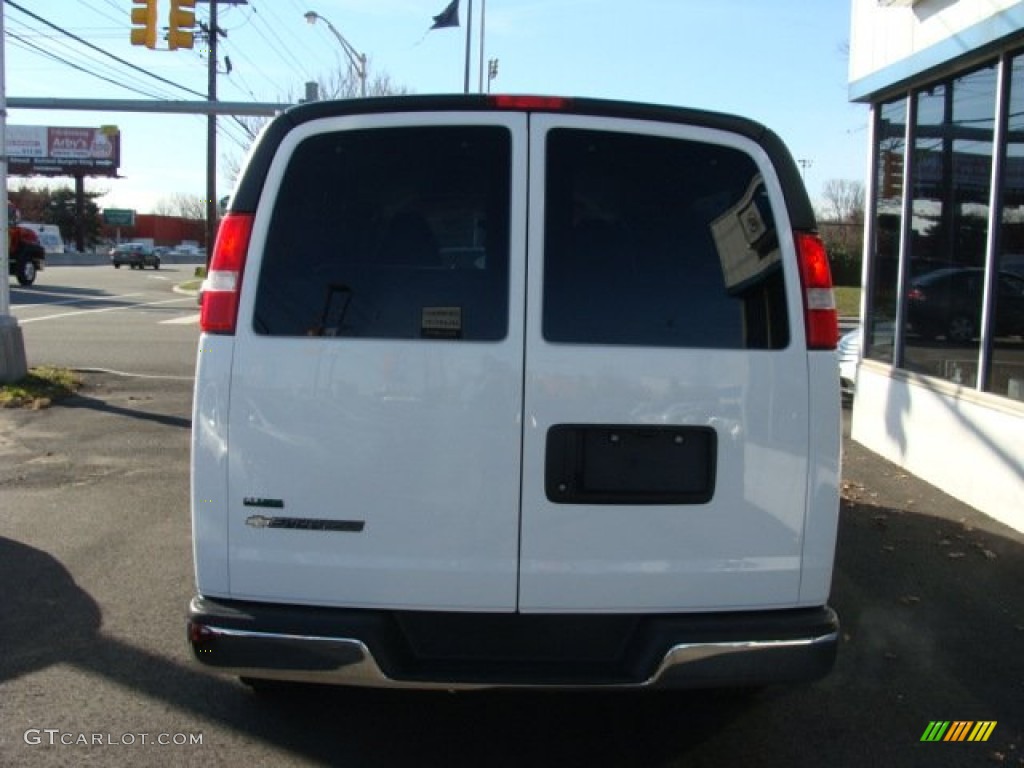 2011 Express LT 3500 Extended Passenger Van - Summit White / Neutral photo #5