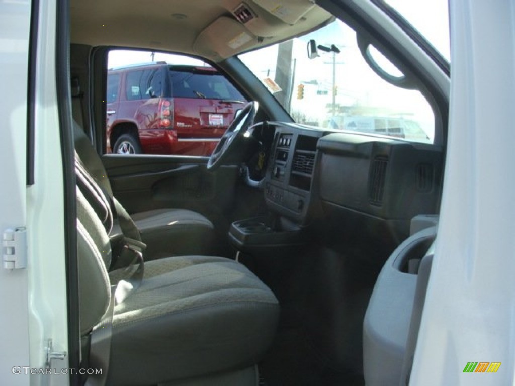 2011 Express LT 3500 Extended Passenger Van - Summit White / Neutral photo #8