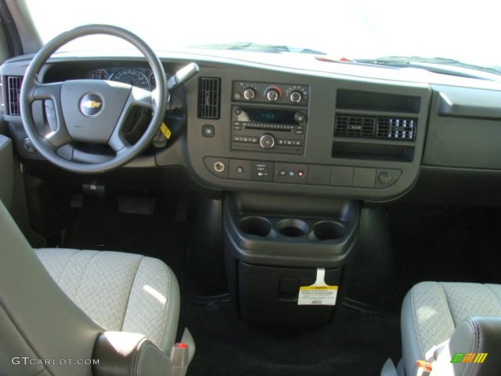 2011 Express LT 3500 Extended Passenger Van - Summit White / Neutral photo #9