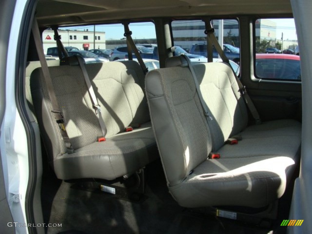 2011 Express LT 3500 Extended Passenger Van - Summit White / Neutral photo #12