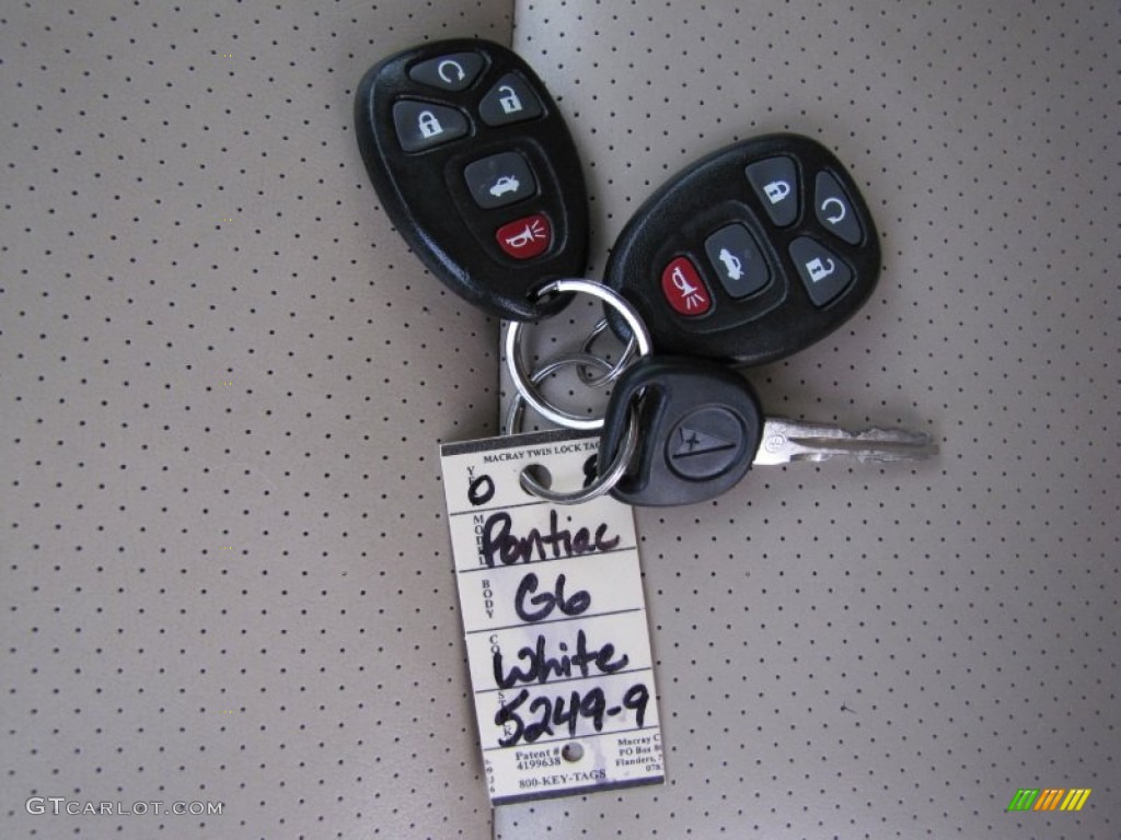 2008 Pontiac G6 GXP Coupe Keys Photo #58858476