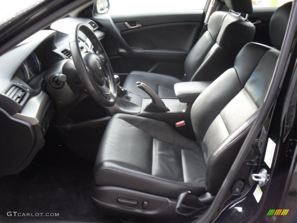 Ebony Interior 2010 Acura TSX Sedan Photo #58860343