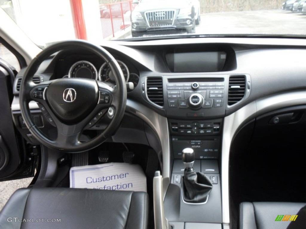 2010 Acura TSX Sedan Ebony Dashboard Photo #58860375