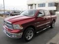 2009 Inferno Red Crystal Pearl Dodge Ram 1500 Big Horn Edition Crew Cab 4x4  photo #3