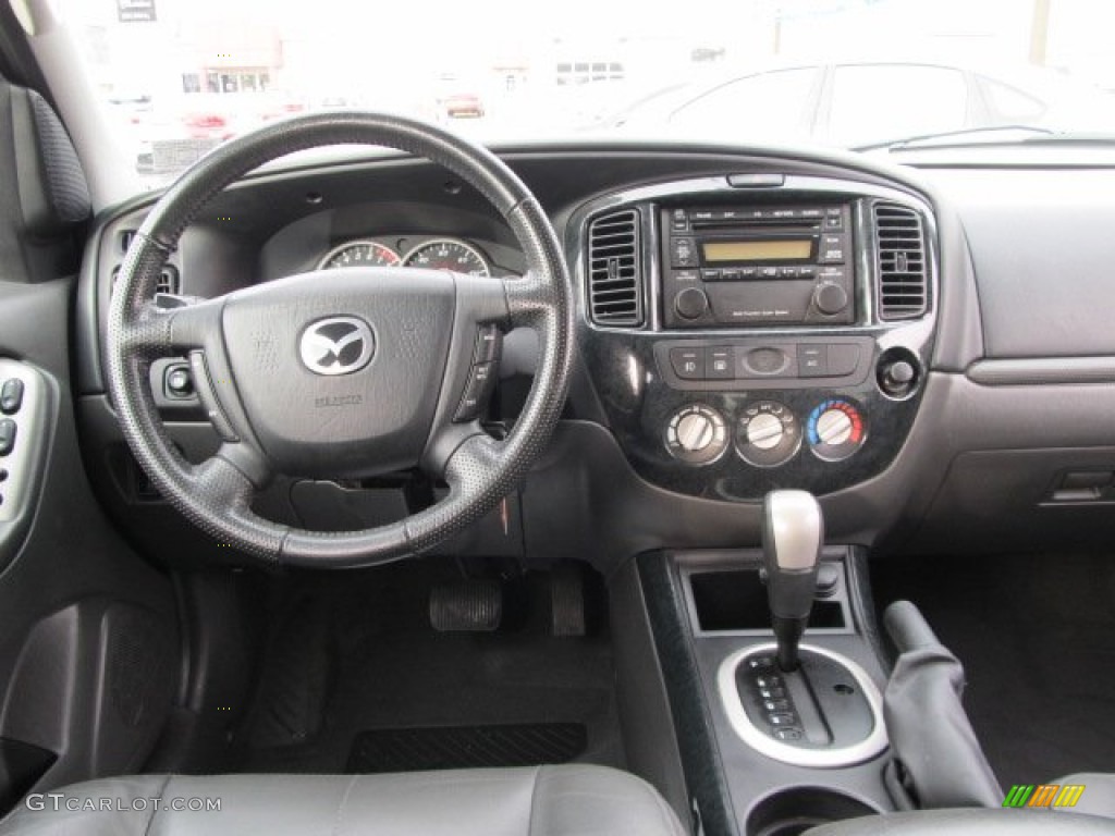2005 Mazda Tribute s 4WD Dark Flint Gray Dashboard Photo #58861543